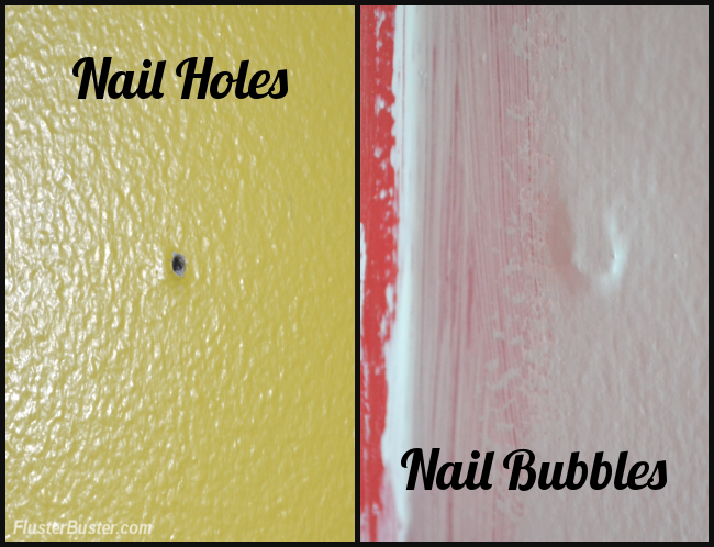 Drywall Repairing Small Holes And Nail Bubbles Fer Buster - How To Patch Holes In Wall From Nails