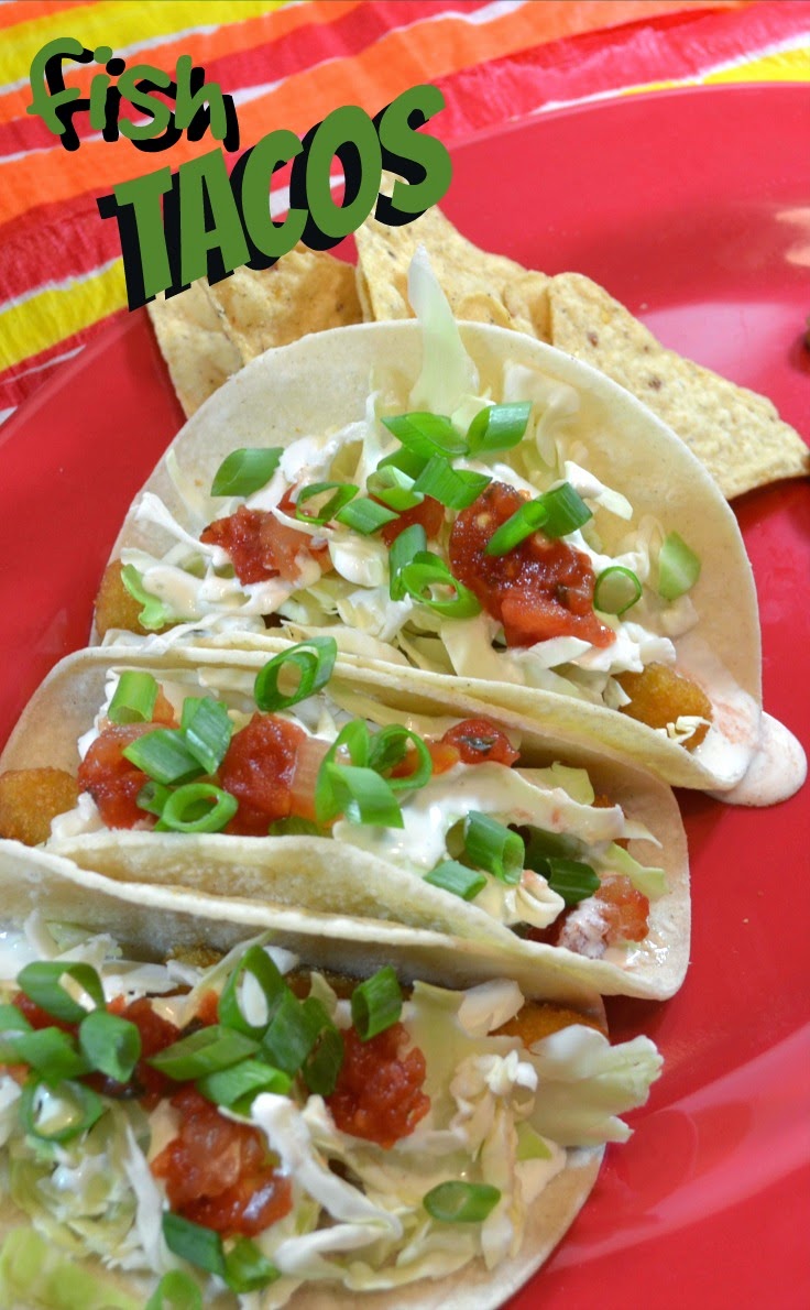 Simple Fish Tacos served with pinto beans and homemade tortilla chips can feed your family of 4 for around $5.00.