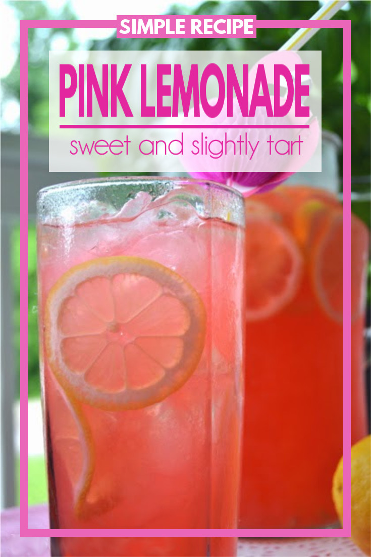 Pink Flamingo Lemonade - a sweet and slightly tart summer beverage to refresh your thirst on a hot summer day. Ever wonder what makes the lemonade pink? 