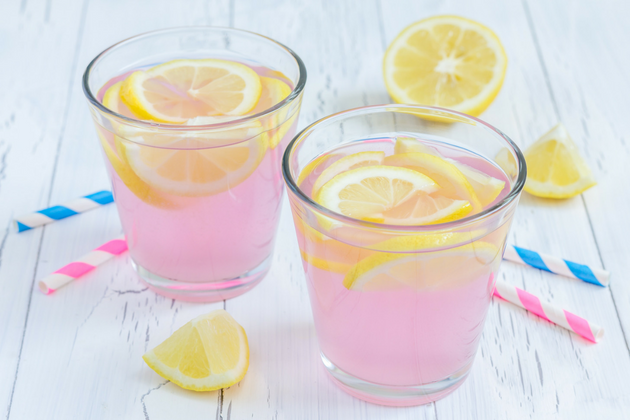 Pink Flamingo Lemonade - a sweet and slightly tart summer beverage to refresh your thirst on a hot summer day. Ever wonder what makes the lemonade pink? 