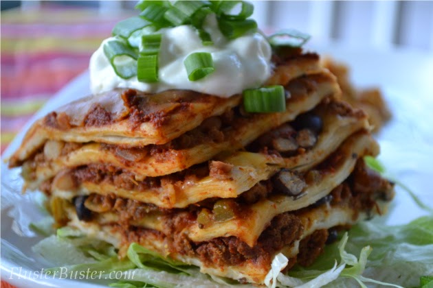 Crockpot Mexican Lasagna - This Pilgrim Life