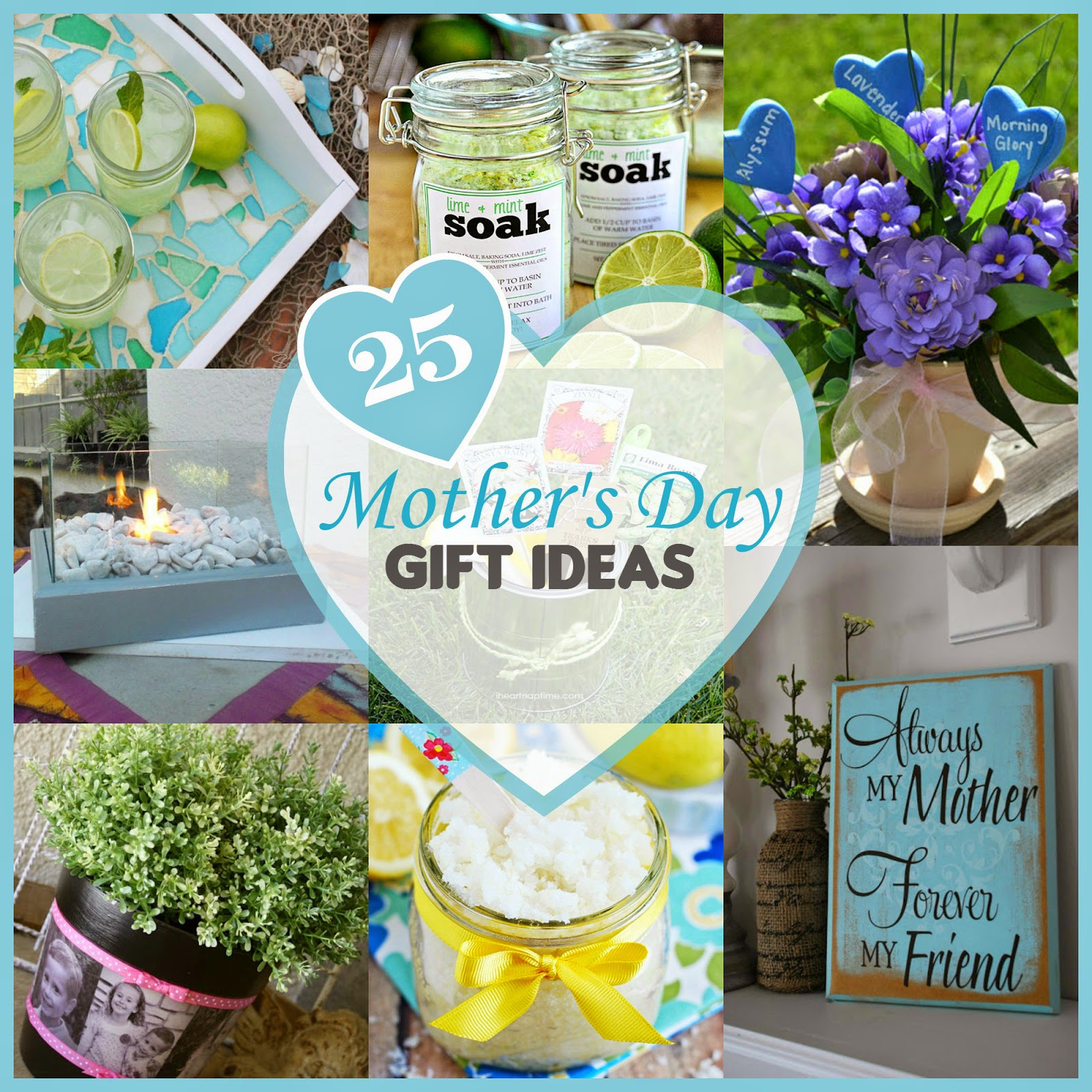 25 Homemade Mother's Day Gift Ideas - A collection of handmade Mother's Day gifts that your mother with treasure for years to come. 