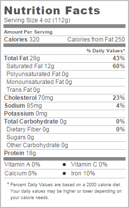 low fat foods