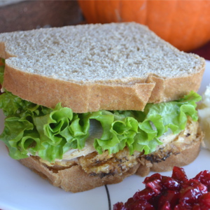 Turkey Sandwiches on Homemade Stuffing Bread - Leftover Turkey Recipes | Fluster Buster
