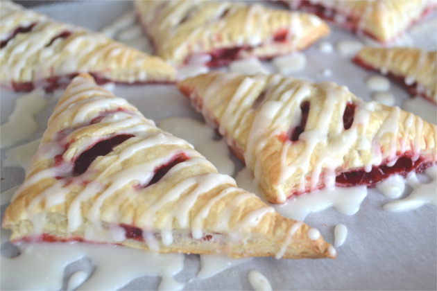 Cranberry Turnovers - Puff Pastry Recipe