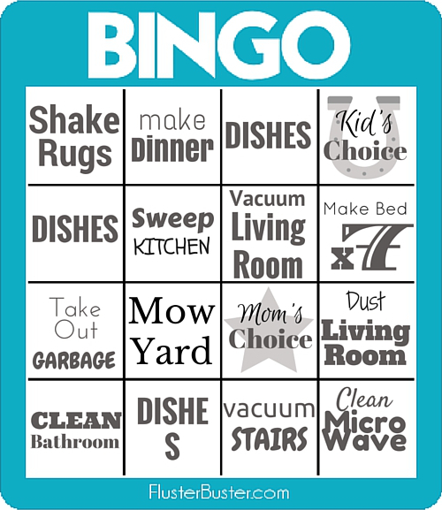 Chore Bingo Cards (filled)