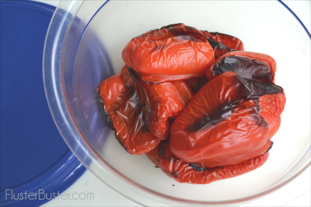 Roasting red peppers is super easy to do and they add such great flavor to many dishes. Roasting them brings out their natural sweetness and the bit of charring that remains adds a really unique flavor.