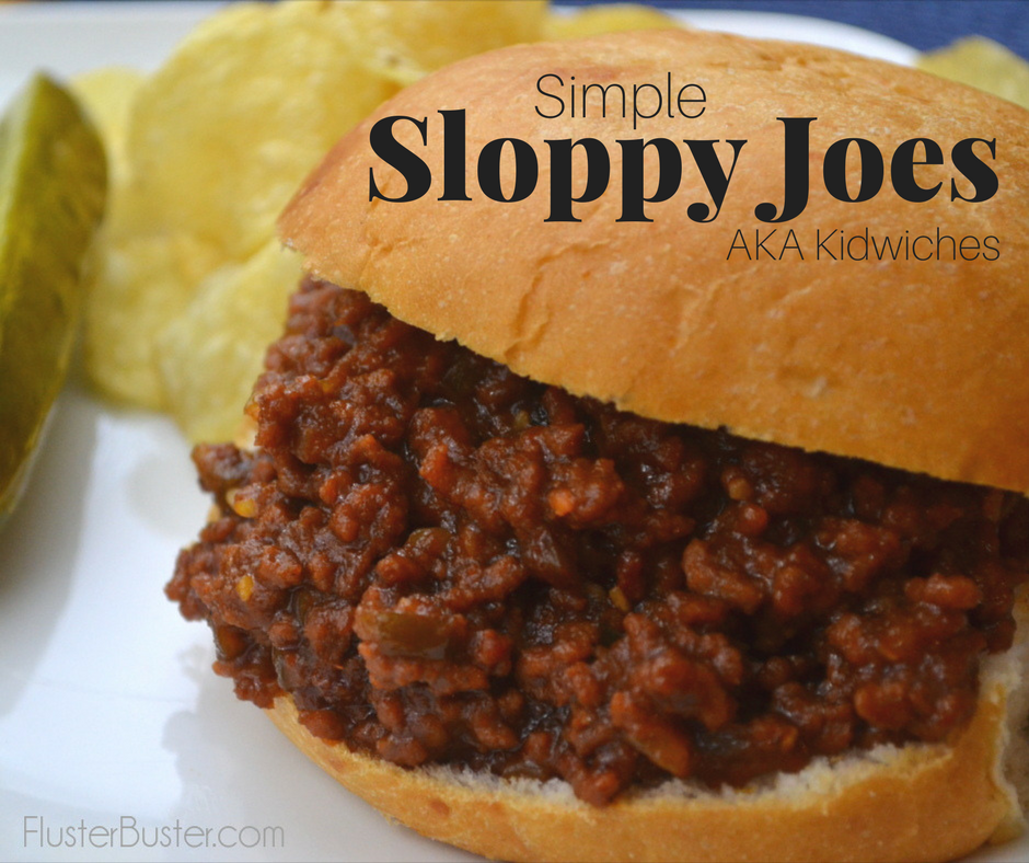 Rich and tasty Sloppy Joe's, also known in our house as kidwiches. This simple recipe can be made in less than 30 minutes which is a big plus for busy moms. Another big plus is that kids love the taste and they especially love that they don't need a fork to eat it. Anytime you serve a meal that kids can eat with her hands it's sure to be a winner. #mommymeals