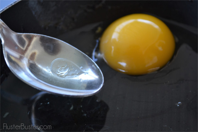 Perfect Sunny Side Up Eggs. An egg that is slowly fried and basted, where the whites are set and the yolk is golden and runny. A simple recipe that makes a big impression.