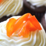 These candied carrots are a deliciously simple, and a fun way to decorate your cake. They add a touch of bright color, are nicely sweetened and have the texture of fruit leather.