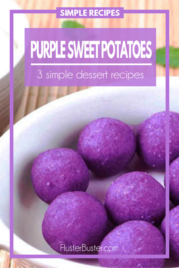 3 simple dessert recipes using purple sweet potatoes