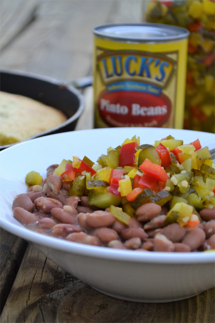 Luck's Beans & Hot Mix - a simple authentic southern recipe that's easy & convenient and has a flavorful kick. 