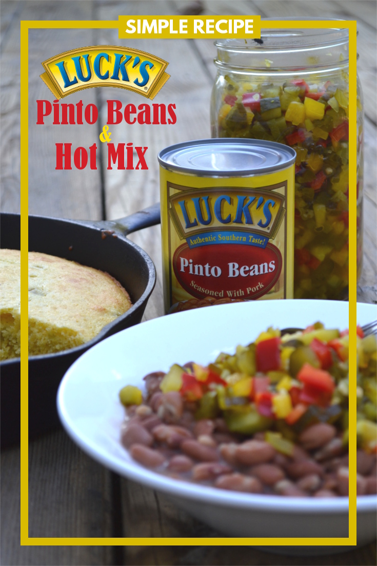 Luck's Beans & Hot Mix - a simple authentic southern recipe that's easy & convenient and has a flavorful kick. 
