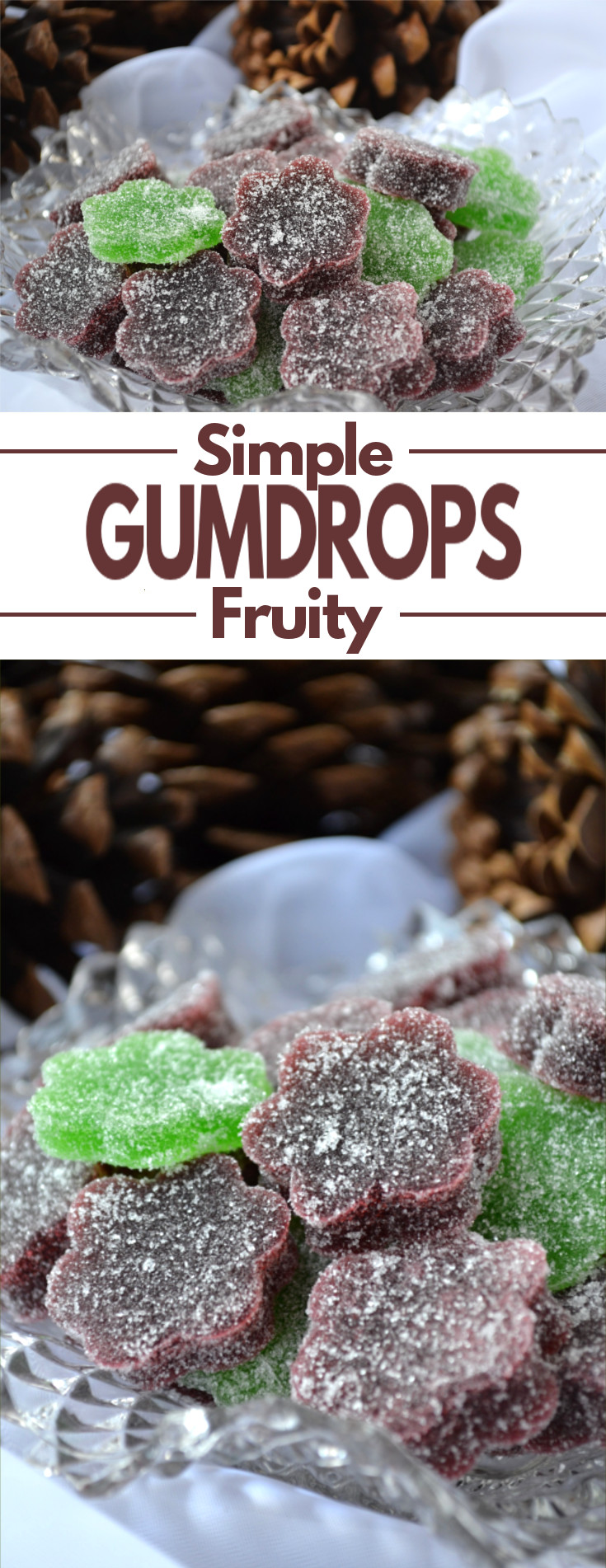 A simple recipe for a soft and chewy, brightly colored, sugar coated, fruit flavored candy.