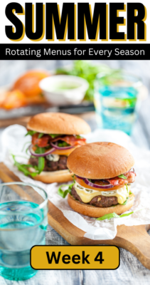 Summer Rotating Meal Plan Week 4 | Fluster Buster