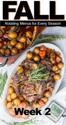 Easy Meal Plan: Week 2 of Our Rotating Fall Menus | Fluster Buster