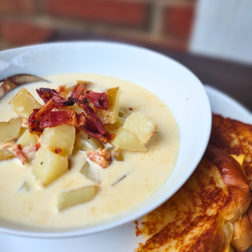 Budget Meals Clam Chowder & Grilled Cheese Fluster Buster